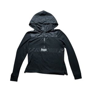 Victoria’s Secret PINK Black Hooded Pullover Sweatshirt Size S